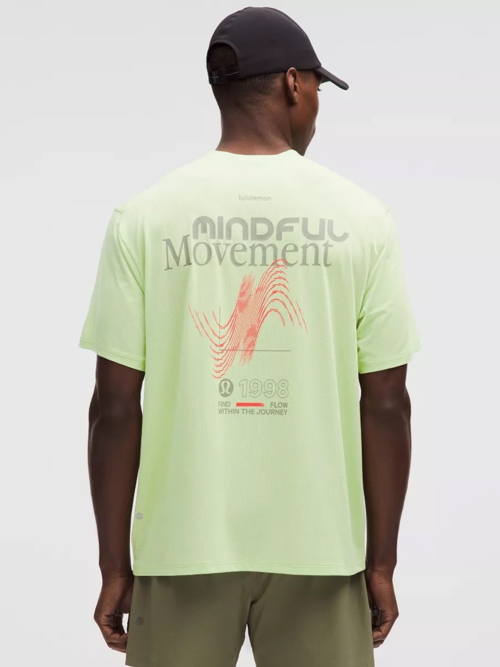 Lululemon Mile Maker Mesh Short Sleeve Mindful Movement Shirt Lemonade